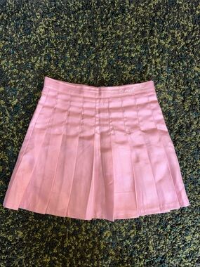 Korean Brand Chuu Light Pink Pleated Tennis Skirt
